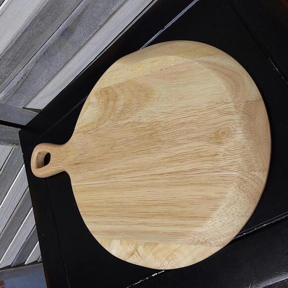 10" Round Wood Paddle Serving Board Natural | Hearth & Hand - Picture 5 of 5